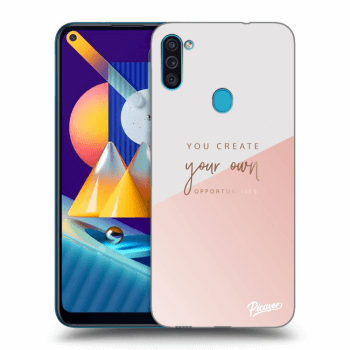Picasee silikonový průhledný obal pro Samsung Galaxy M11 - You create your own opportunities