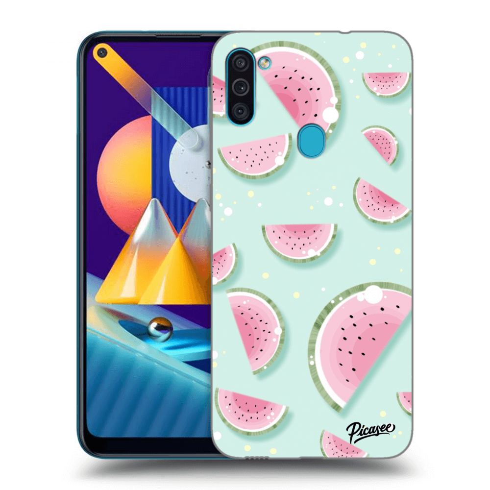 Picasee silikonový černý obal pro Samsung Galaxy M11 - Watermelon 2