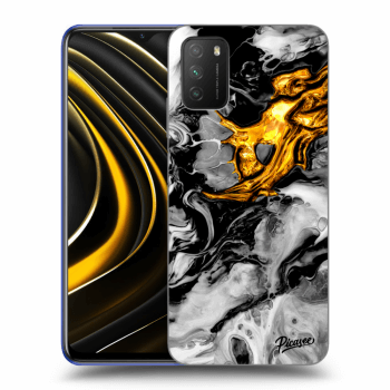 Obal pro Xiaomi Poco M3 - Black Gold 2