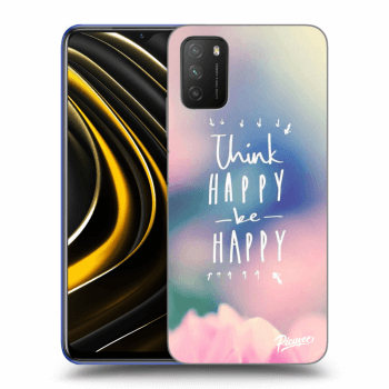 Picasee silikonový černý obal pro Xiaomi Poco M3 - Think happy be happy