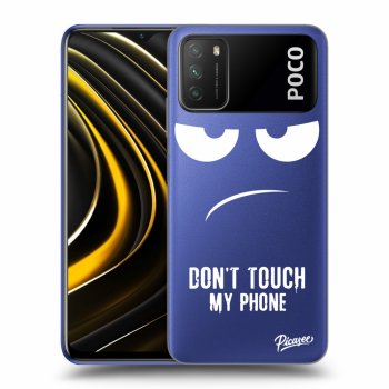 Picasee silikonový průhledný obal pro Xiaomi Poco M3 - Don't Touch My Phone