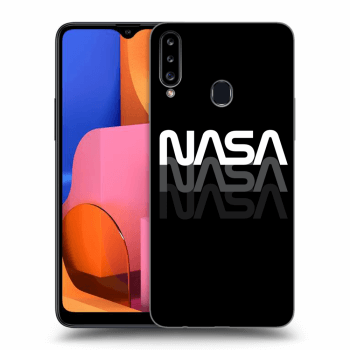Picasee silikonový černý obal pro Samsung Galaxy A20s - NASA Triple