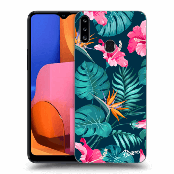 Obal pro Samsung Galaxy A20s - Pink Monstera