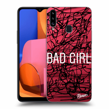 Picasee silikonový černý obal pro Samsung Galaxy A20s - Bad girl