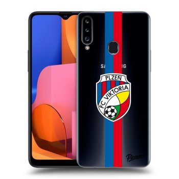 Picasee silikonový průhledný obal pro Samsung Galaxy A20s - FC Viktoria Plzeň H