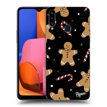 Picasee silikonový černý obal pro Samsung Galaxy A20s - Gingerbread
