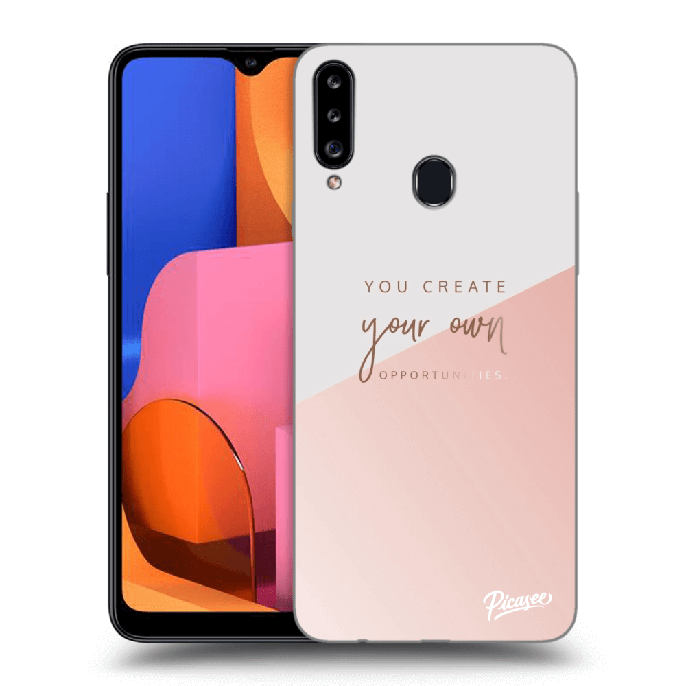 Picasee silikonový průhledný obal pro Samsung Galaxy A20s - You create your own opportunities