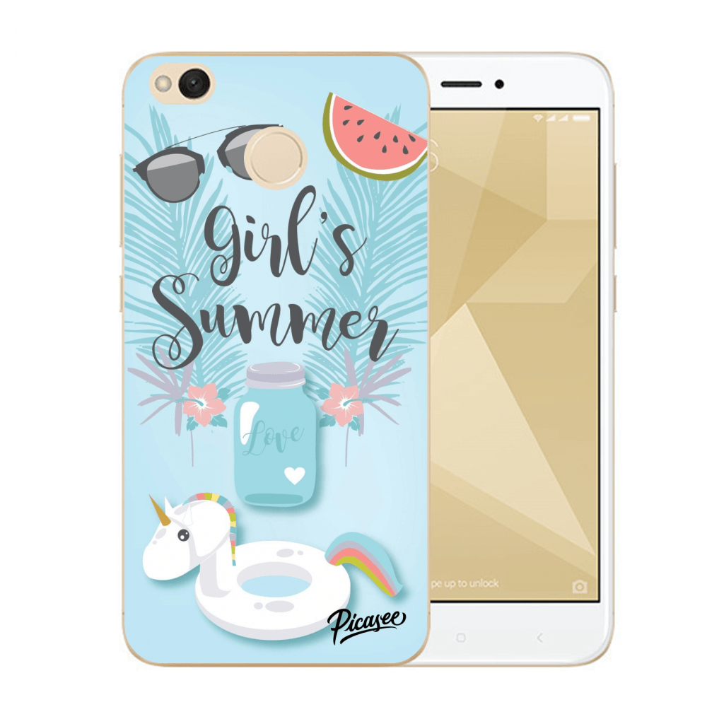 Picasee silikonový průhledný obal pro Xiaomi Redmi 4X Global - Girls Summer