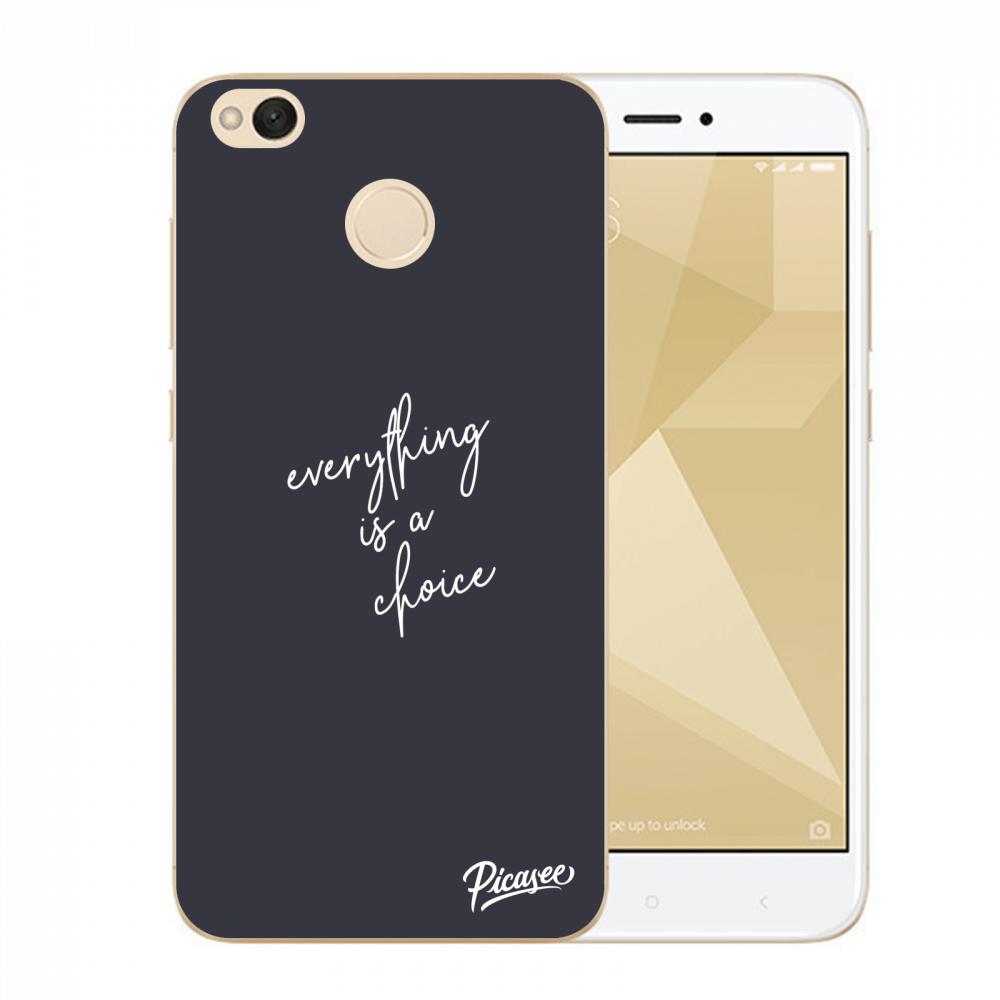 Picasee plastový průhledný obal pro Xiaomi Redmi 4X Global - Everything is a choice