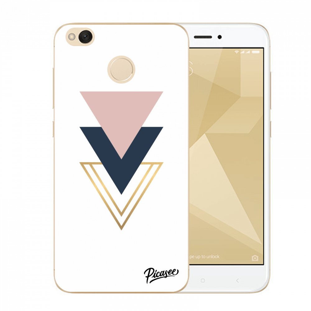 Picasee silikonový průhledný obal pro Xiaomi Redmi 4X Global - Triangles