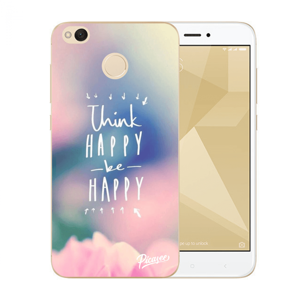 Picasee plastový průhledný obal pro Xiaomi Redmi 4X Global - Think happy be happy