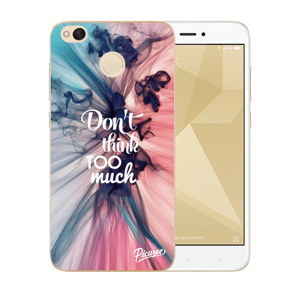 Picasee plastový průhledný obal pro Xiaomi Redmi 4X Global - Don't think TOO much