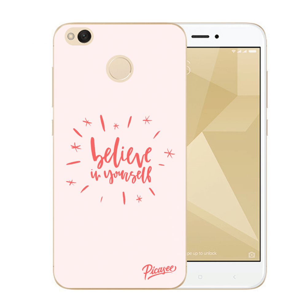 Picasee plastový průhledný obal pro Xiaomi Redmi 4X Global - Believe in yourself