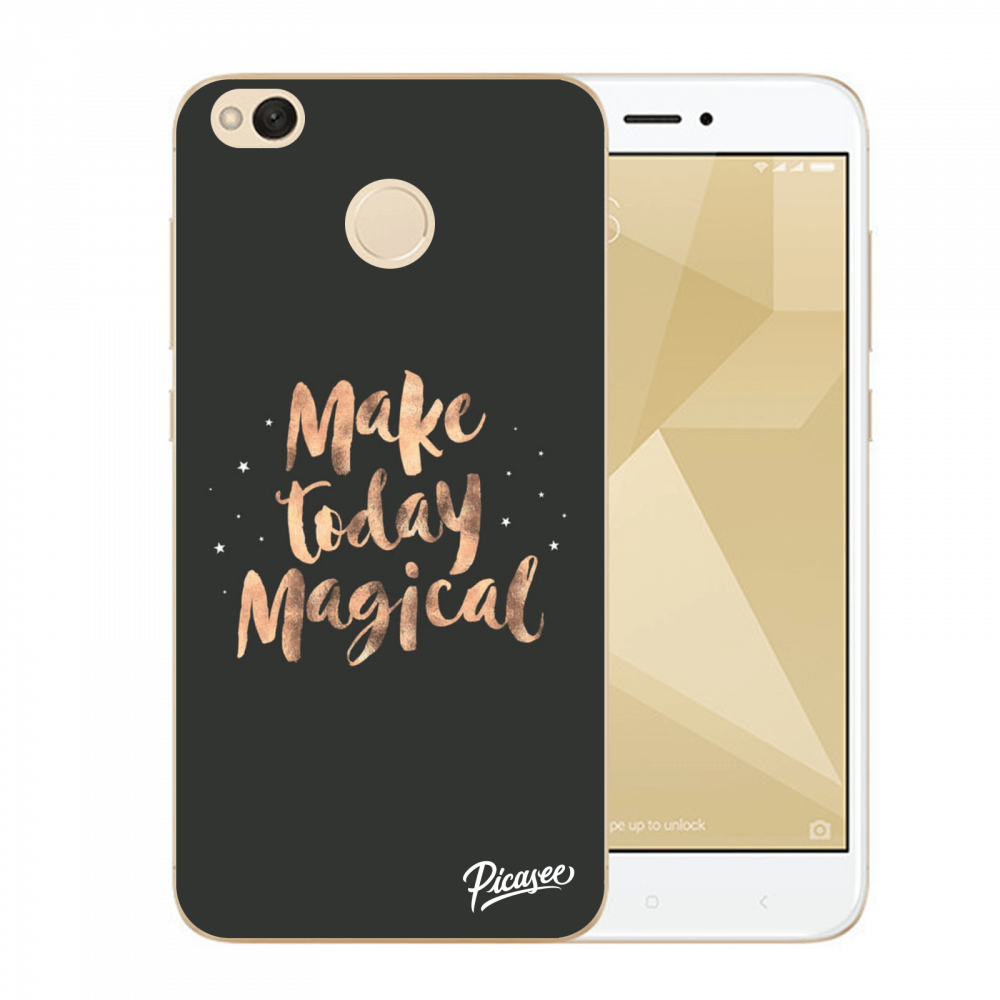 Picasee plastový průhledný obal pro Xiaomi Redmi 4X Global - Make today Magical