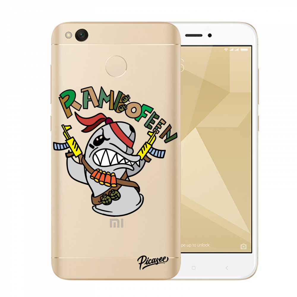 Picasee silikonový průhledný obal pro Xiaomi Redmi 4X Global - Rambofen