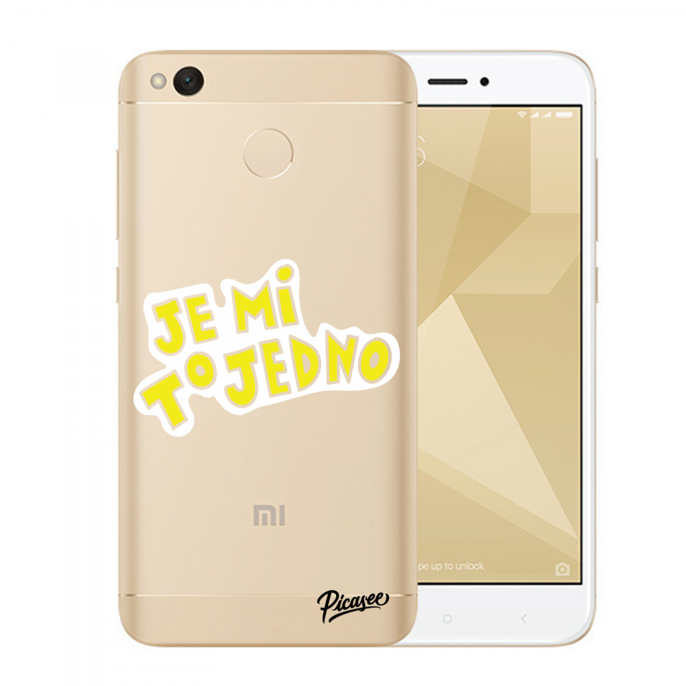 Picasee silikonový průhledný obal pro Xiaomi Redmi 4X Global - Je mi to jedno 2