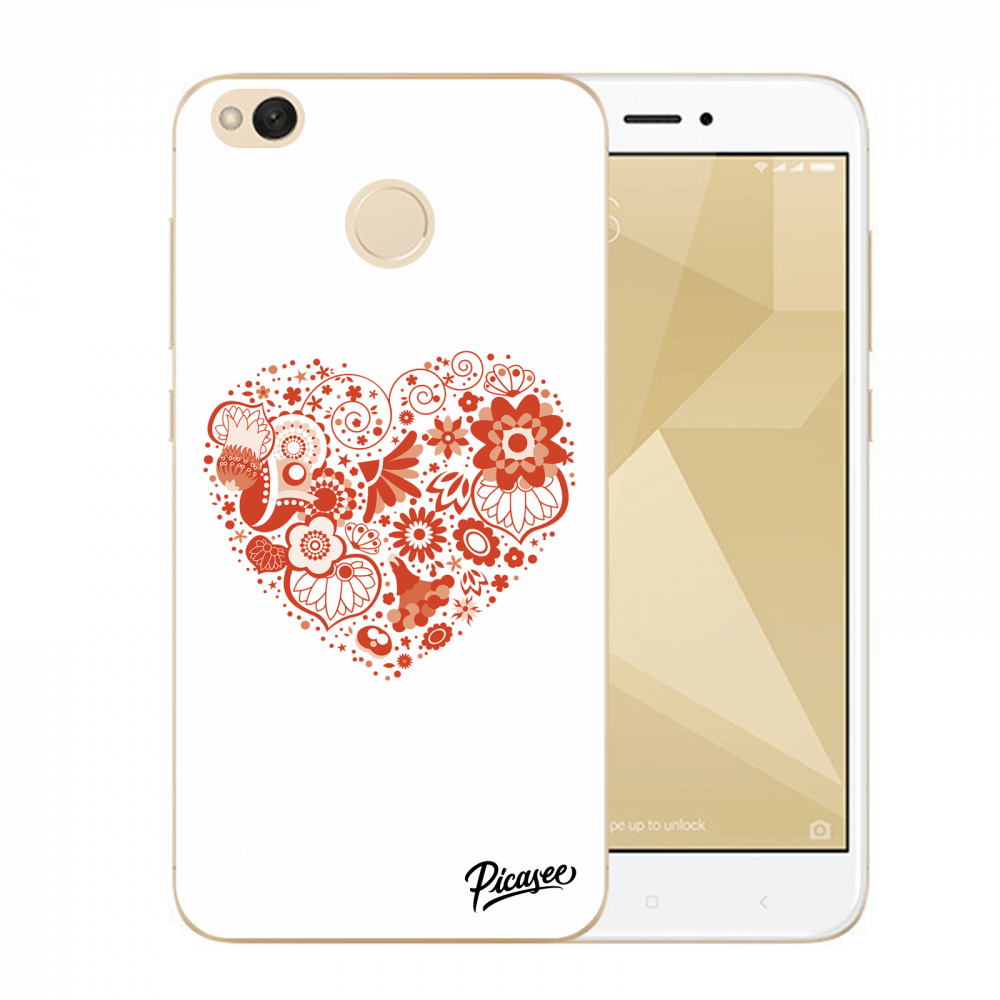 Picasee plastový průhledný obal pro Xiaomi Redmi 4X Global - Big heart