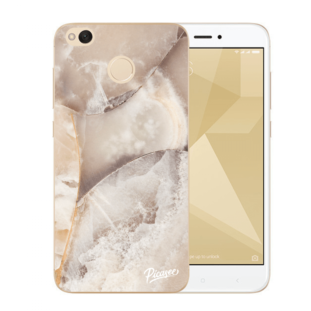 Picasee plastový průhledný obal pro Xiaomi Redmi 4X Global - Cream marble