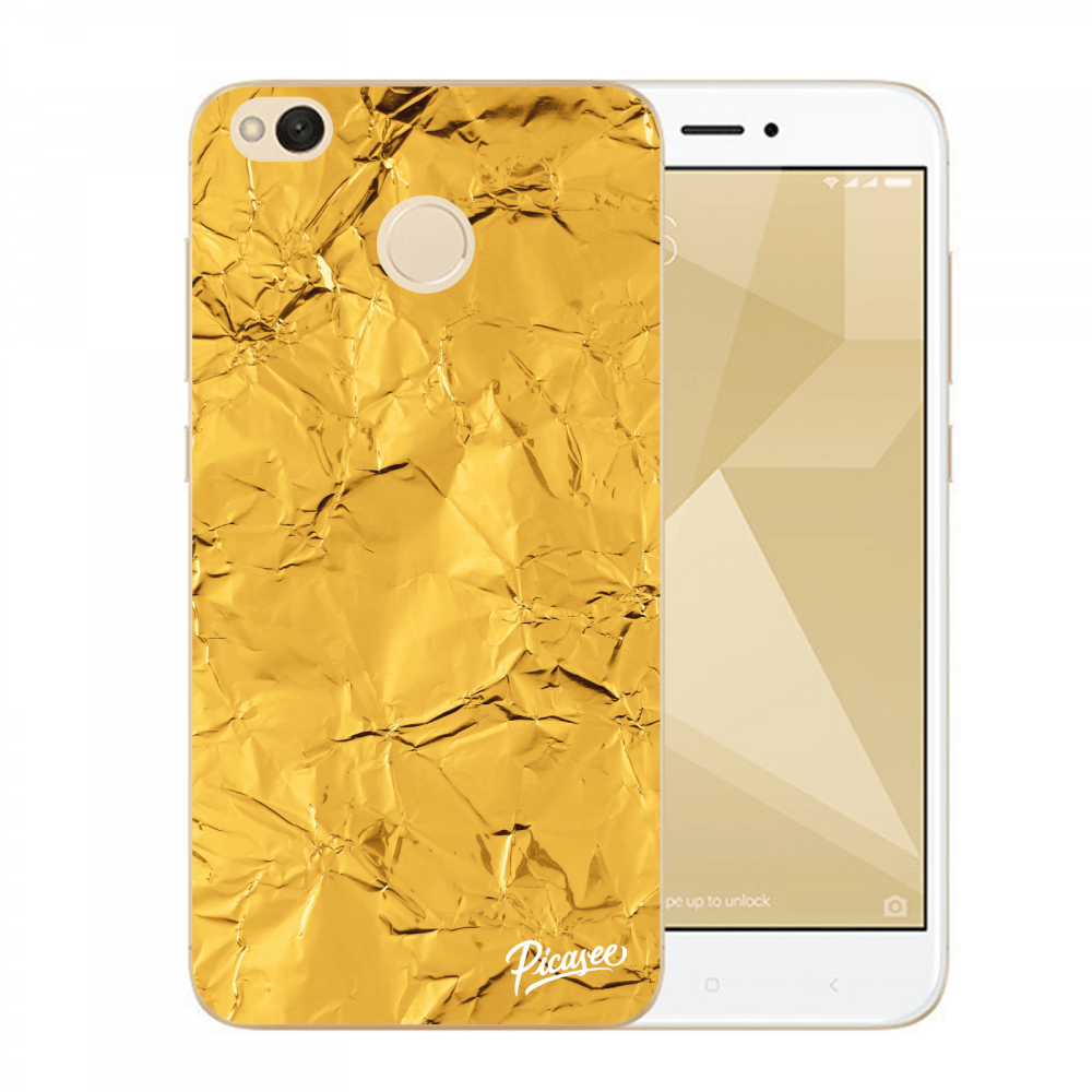 Picasee plastový průhledný obal pro Xiaomi Redmi 4X Global - Gold