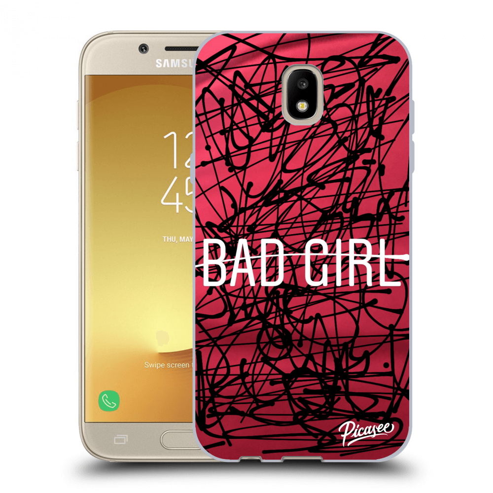 Picasee silikonový průhledný obal pro Samsung Galaxy J5 2017 J530F - Bad girl