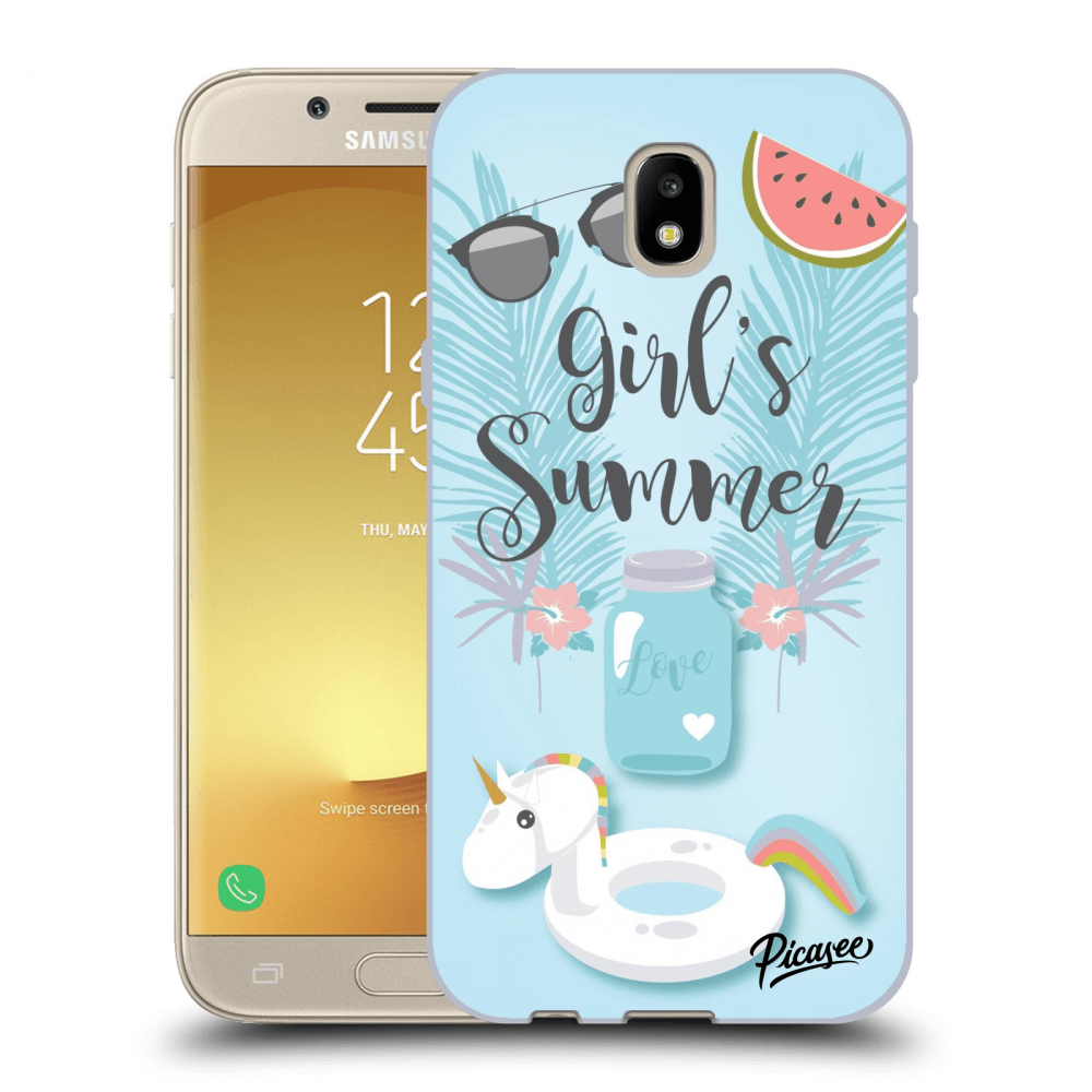Picasee silikonový průhledný obal pro Samsung Galaxy J5 2017 J530F - Girls Summer