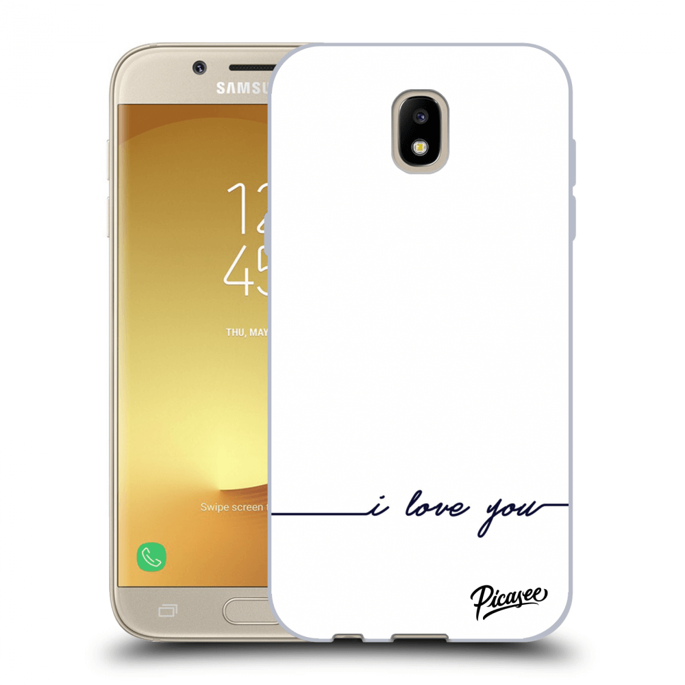 Picasee silikonový průhledný obal pro Samsung Galaxy J5 2017 J530F - I love you