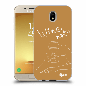Picasee silikonový průhledný obal pro Samsung Galaxy J5 2017 J530F - Wine not