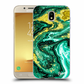 Picasee silikonový černý obal pro Samsung Galaxy J5 2017 J530F - Green Gold