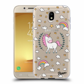 Picasee silikonový průhledný obal pro Samsung Galaxy J5 2017 J530F - Unicorn star heaven