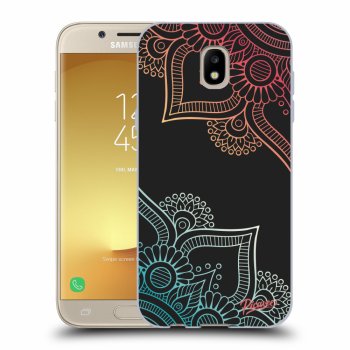 Picasee silikonový černý obal pro Samsung Galaxy J5 2017 J530F - Flowers pattern