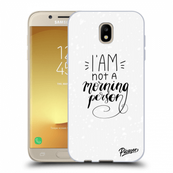 Picasee silikonový průhledný obal pro Samsung Galaxy J5 2017 J530F - I am not a morning person