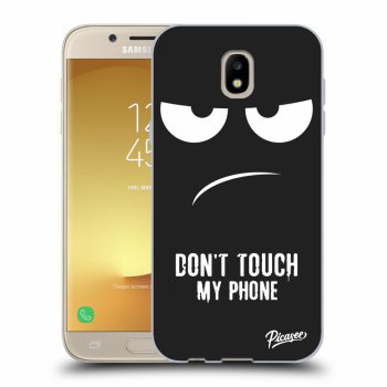 Picasee silikonový černý obal pro Samsung Galaxy J5 2017 J530F - Don't Touch My Phone