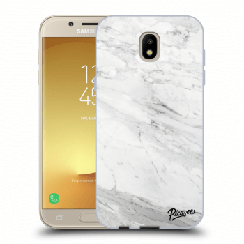 Picasee silikonový průhledný obal pro Samsung Galaxy J5 2017 J530F - White marble