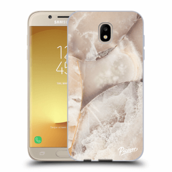 Picasee silikonový průhledný obal pro Samsung Galaxy J5 2017 J530F - Cream marble