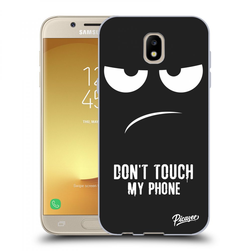 Picasee silikonový černý obal pro Samsung Galaxy J5 2017 J530F - Don't Touch My Phone