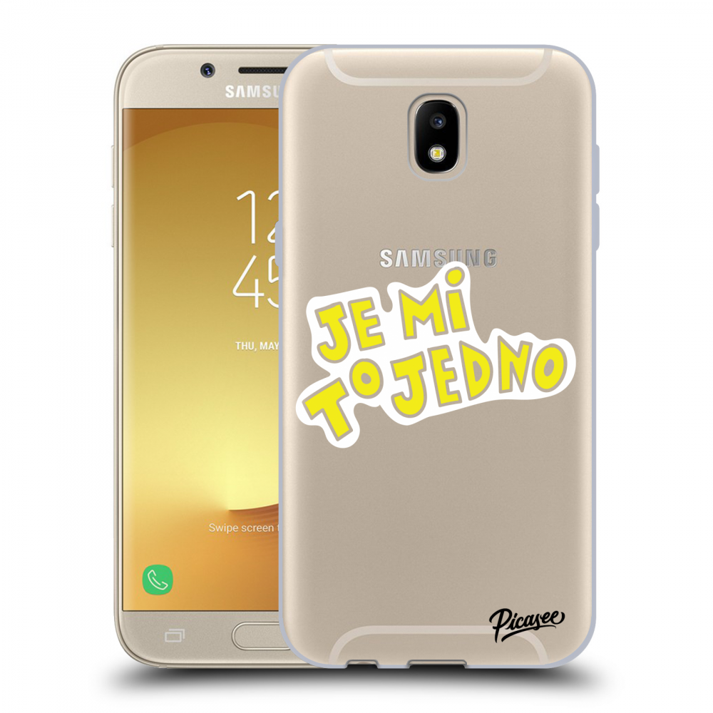 Picasee silikonový průhledný obal pro Samsung Galaxy J5 2017 J530F - Je mi to jedno 2