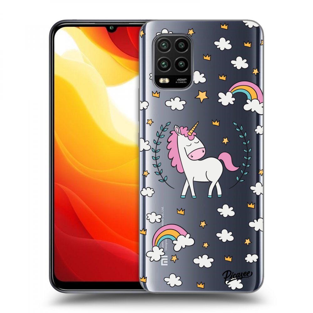 Picasee silikonový průhledný obal pro Xiaomi Mi 10 Lite - Unicorn star heaven