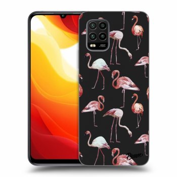 Picasee silikonový černý obal pro Xiaomi Mi 10 Lite - Flamingos