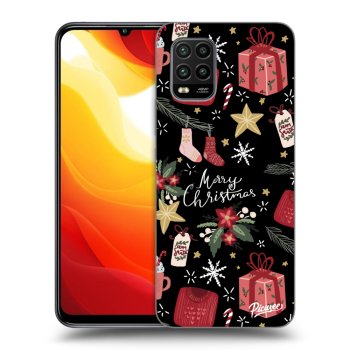 Picasee silikonový černý obal pro Xiaomi Mi 10 Lite - Christmas