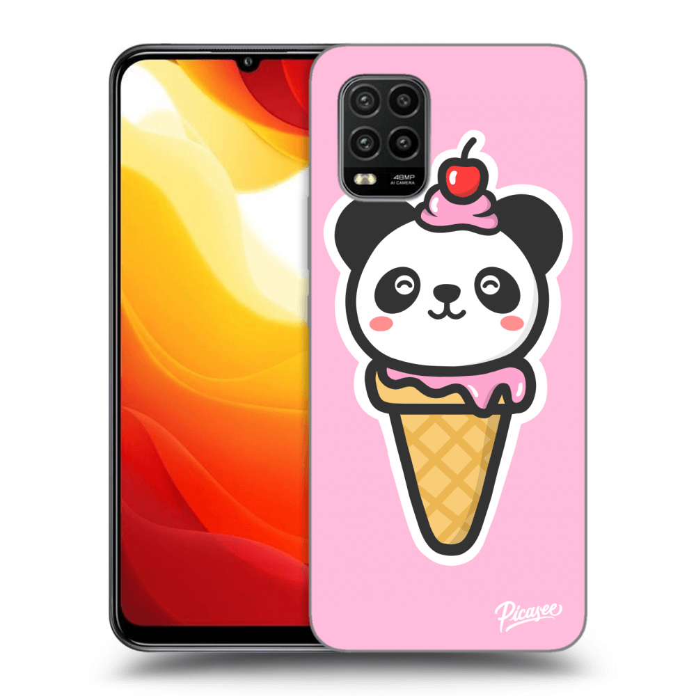 Picasee silikonový černý obal pro Xiaomi Mi 10 Lite - Ice Cream Panda