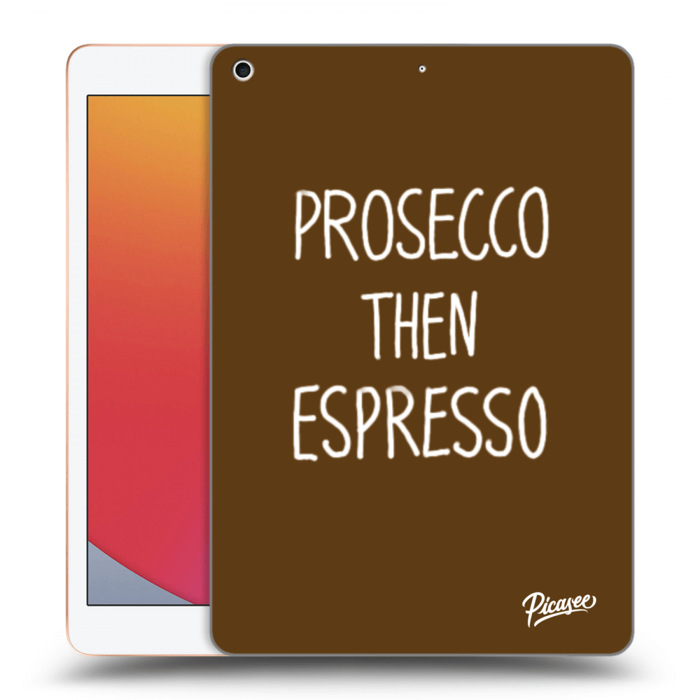 Picasee silikonový průhledný obal pro Apple iPad 10.2" 2020 (8. gen) - Prosecco then espresso
