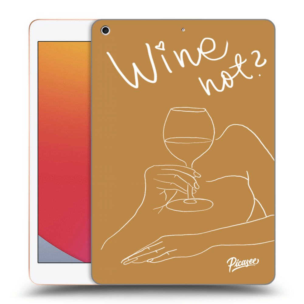 Picasee silikonový černý obal pro Apple iPad 10.2" 2020 (8. gen) - Wine not