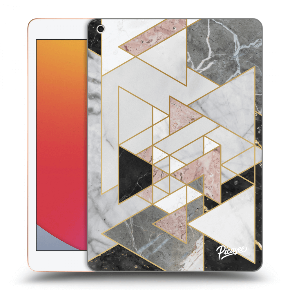 Picasee silikonový průhledný obal pro Apple iPad 10.2" 2020 (8. gen) - Light geometry
