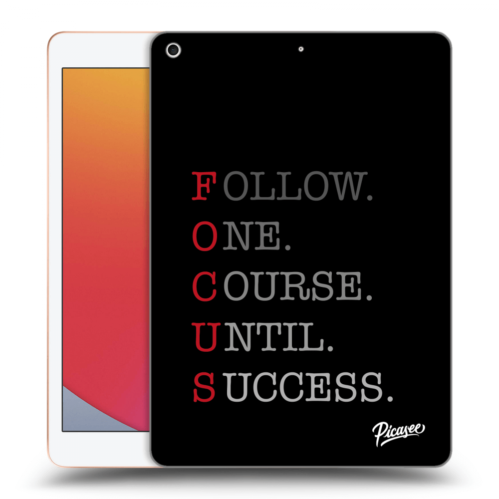 Picasee silikonový průhledný obal pro Apple iPad 10.2" 2020 (8. gen) - Focus