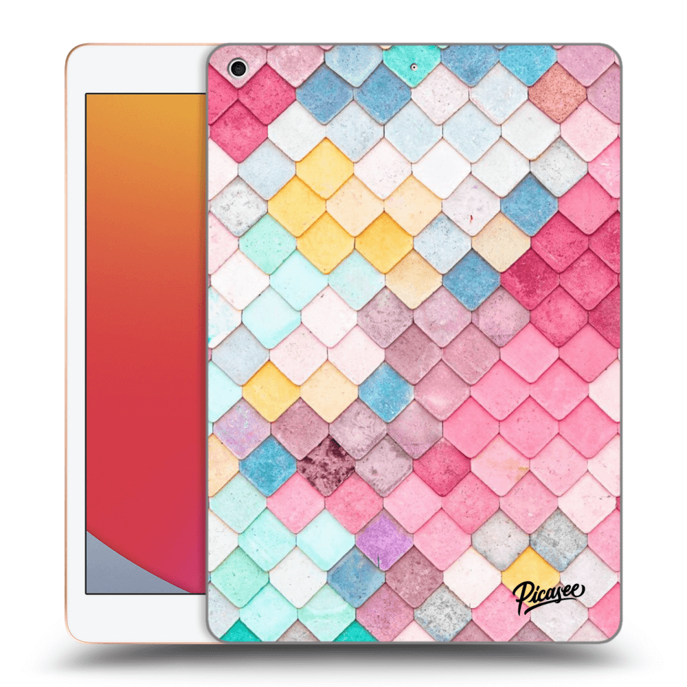 Picasee silikonový průhledný obal pro Apple iPad 10.2" 2020 (8. gen) - Colorful roof