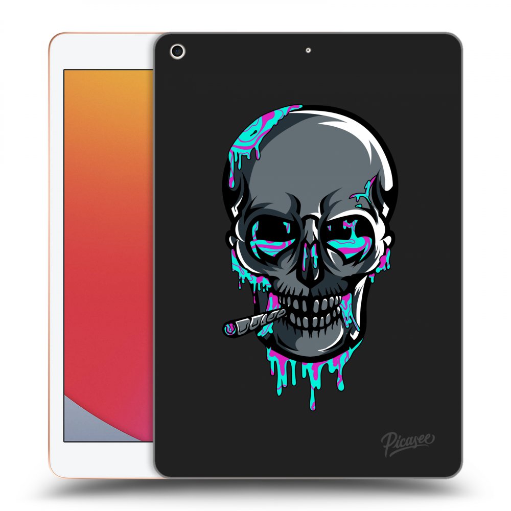 Picasee silikonový černý obal pro Apple iPad 10.2" 2020 (8. gen) - EARTH - Lebka 3.0