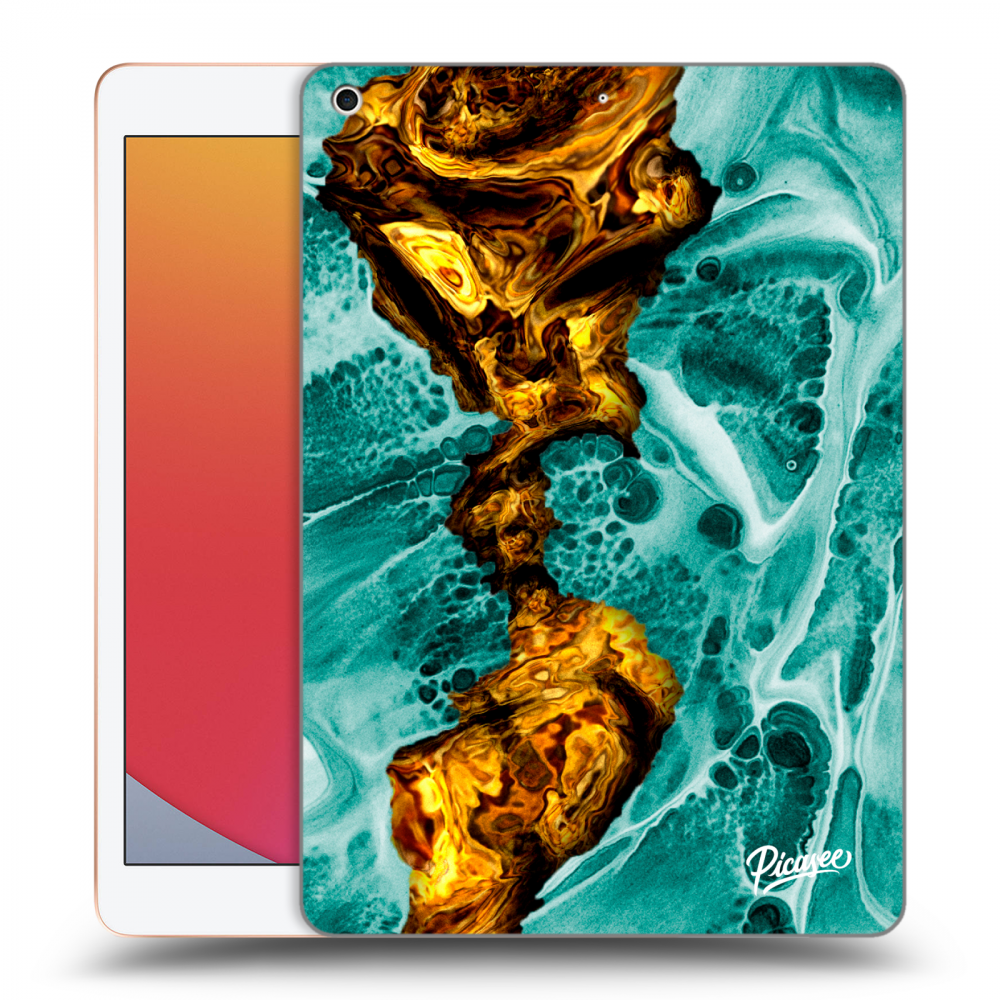 Picasee silikonový černý obal pro Apple iPad 10.2" 2020 (8. gen) - Goldsky