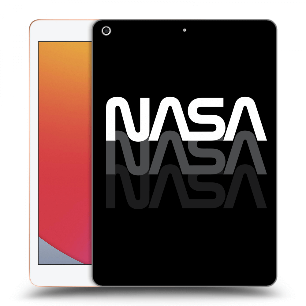 Picasee silikonový černý obal pro Apple iPad 10.2" 2020 (8. gen) - NASA Triple