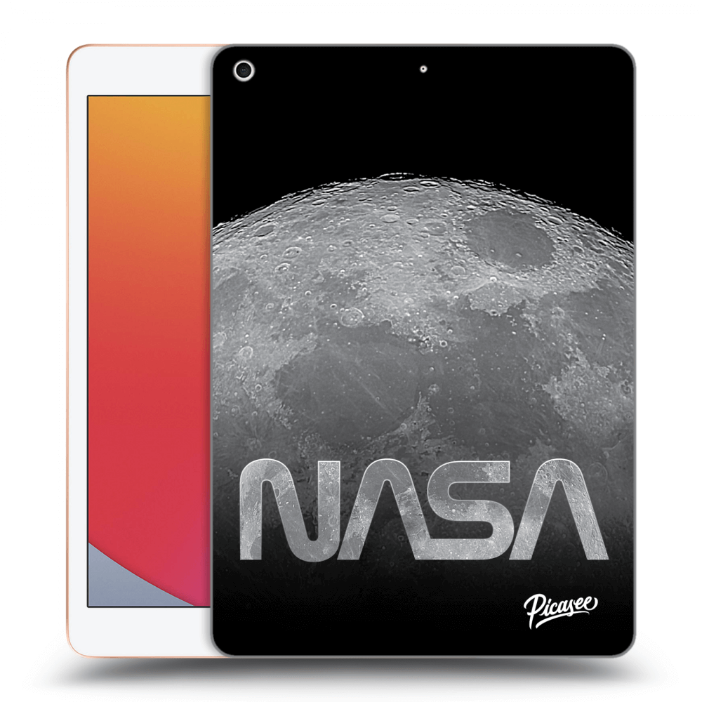 Picasee silikonový černý obal pro Apple iPad 10.2" 2020 (8. gen) - Moon Cut