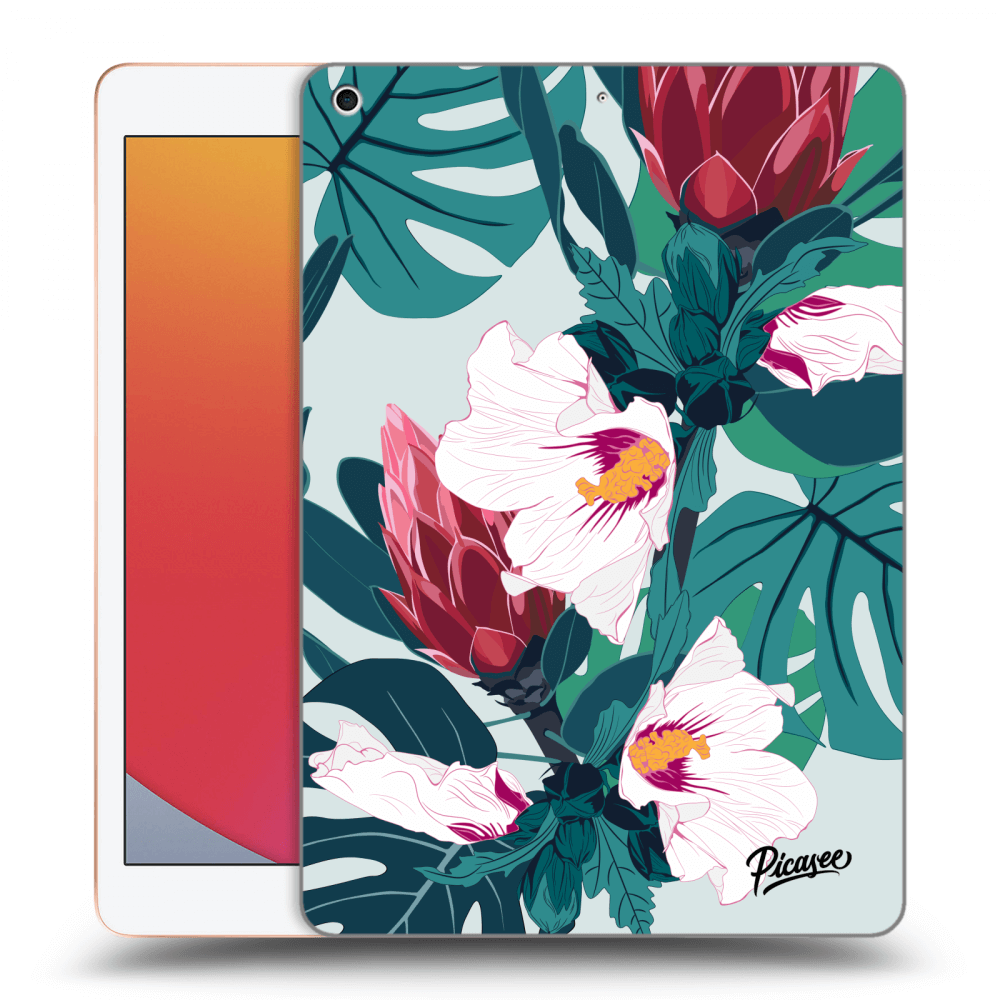 Picasee silikonový průhledný obal pro Apple iPad 10.2" 2020 (8. gen) - Rhododendron